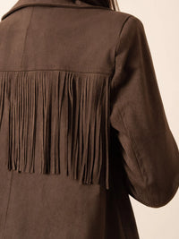 Veste à frange