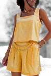 Top jaune