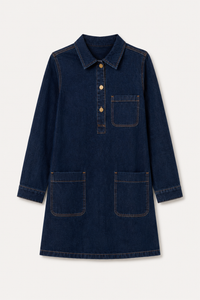 Robe chemise Rebecca en jeans brut Oraije