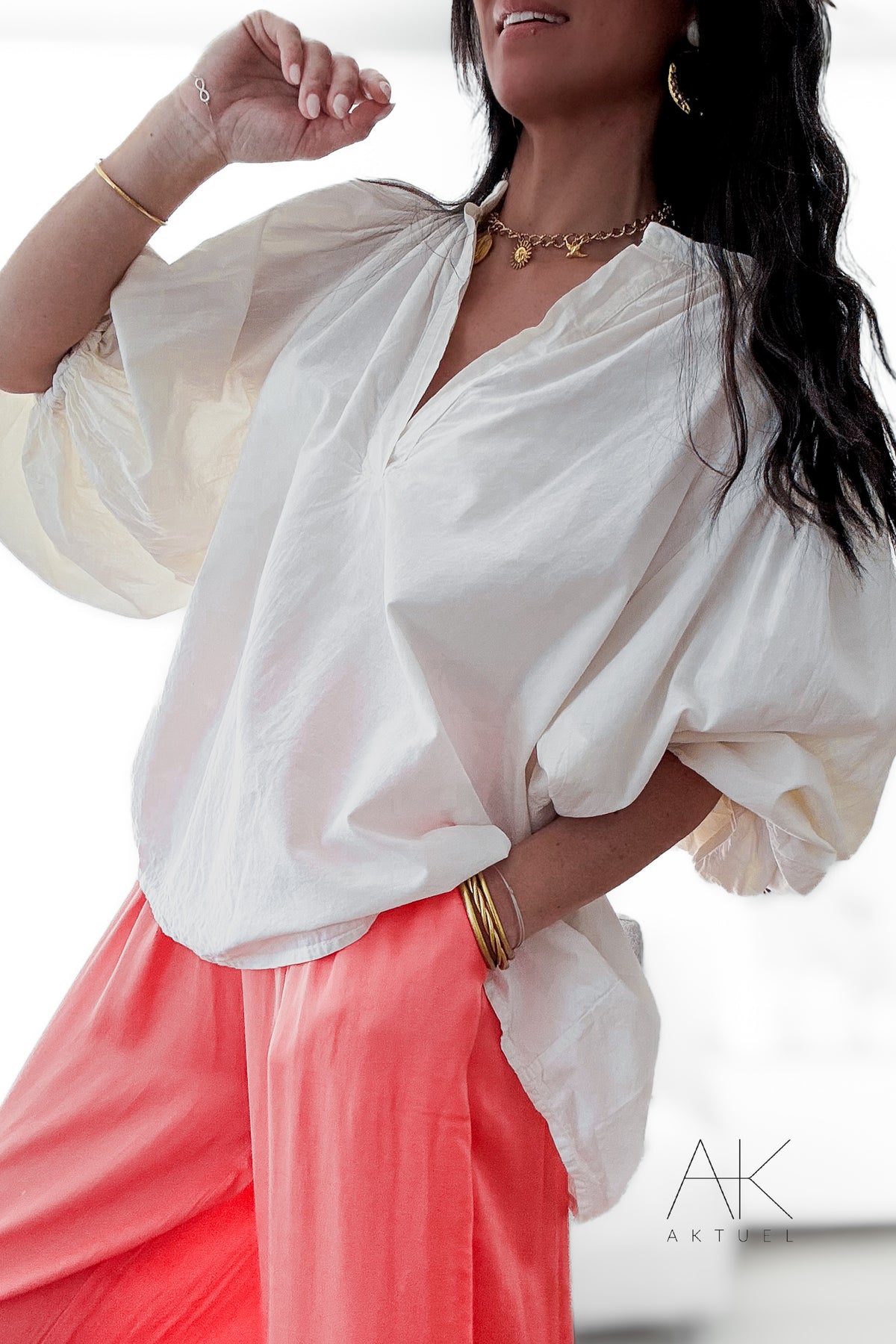 BLOUSE MANCHES BALLON