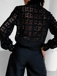 Chemise en dentelle noir