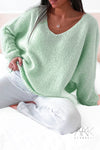 Pull Mohair Vert Pomme