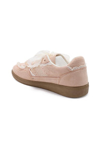 Basket rose finition dentelle