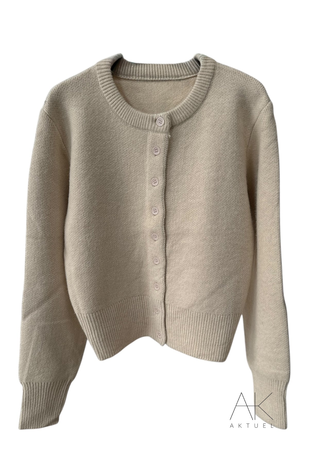 Gilet en maille beige