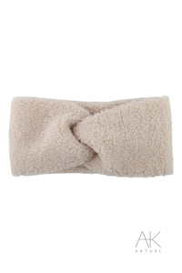 Bandeau sherpa beige