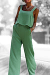 Combinaison fluide vert d'eau