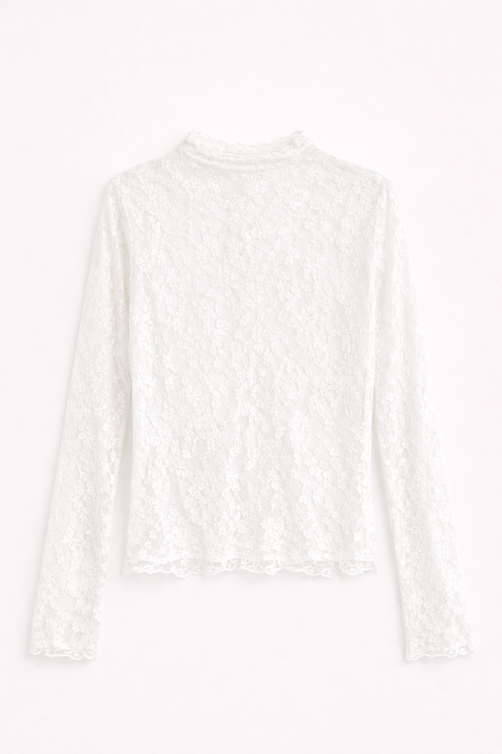 Top en dentelle blanche