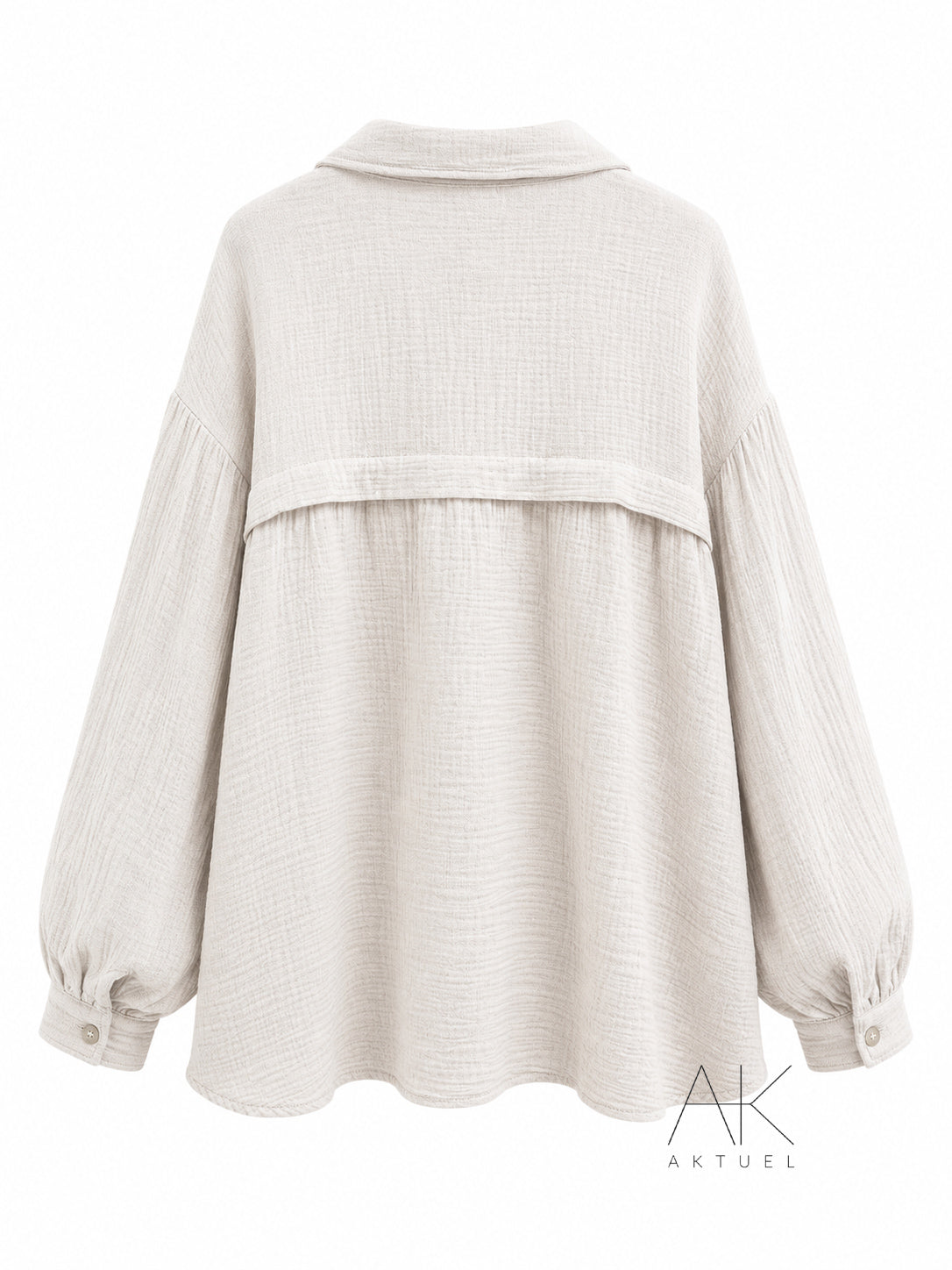 Chemise gaze de coton beige