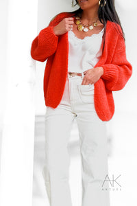 Gilet Bernadette rouge