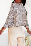Chemise à motif léopard