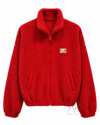 Veste Polaire rouge