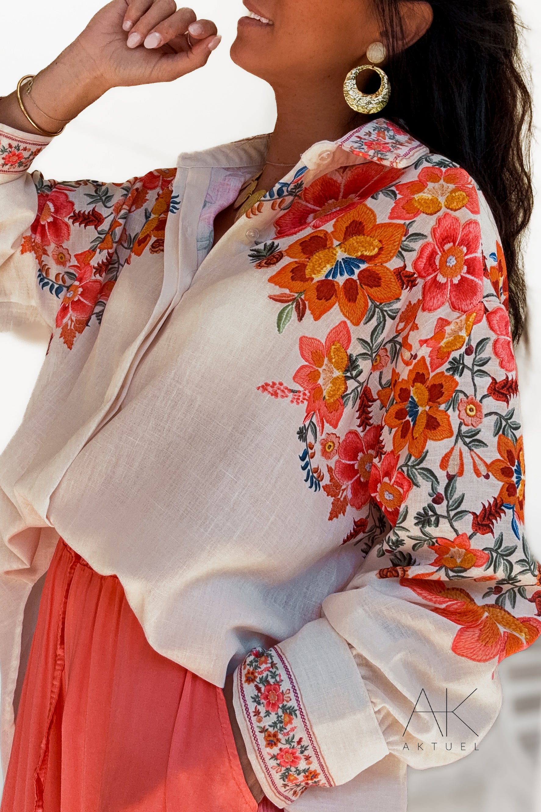 Chemise imprimée florale