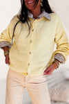 Cardigan jaune poussin