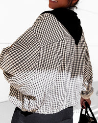 Veste vichy noir et blanc