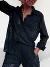 Chemise noire en dentelle