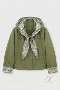 Veste gabardine liberty kaki