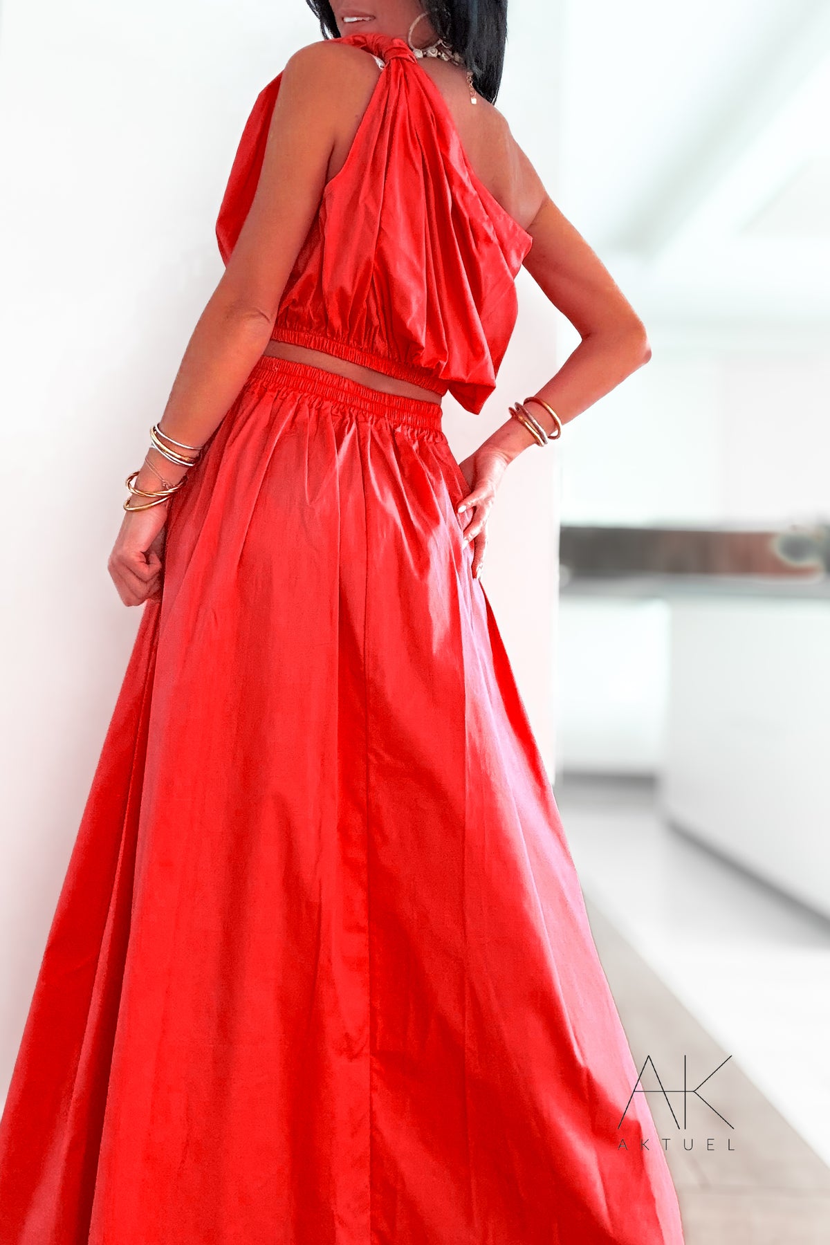 Ensemble orange asymétrique