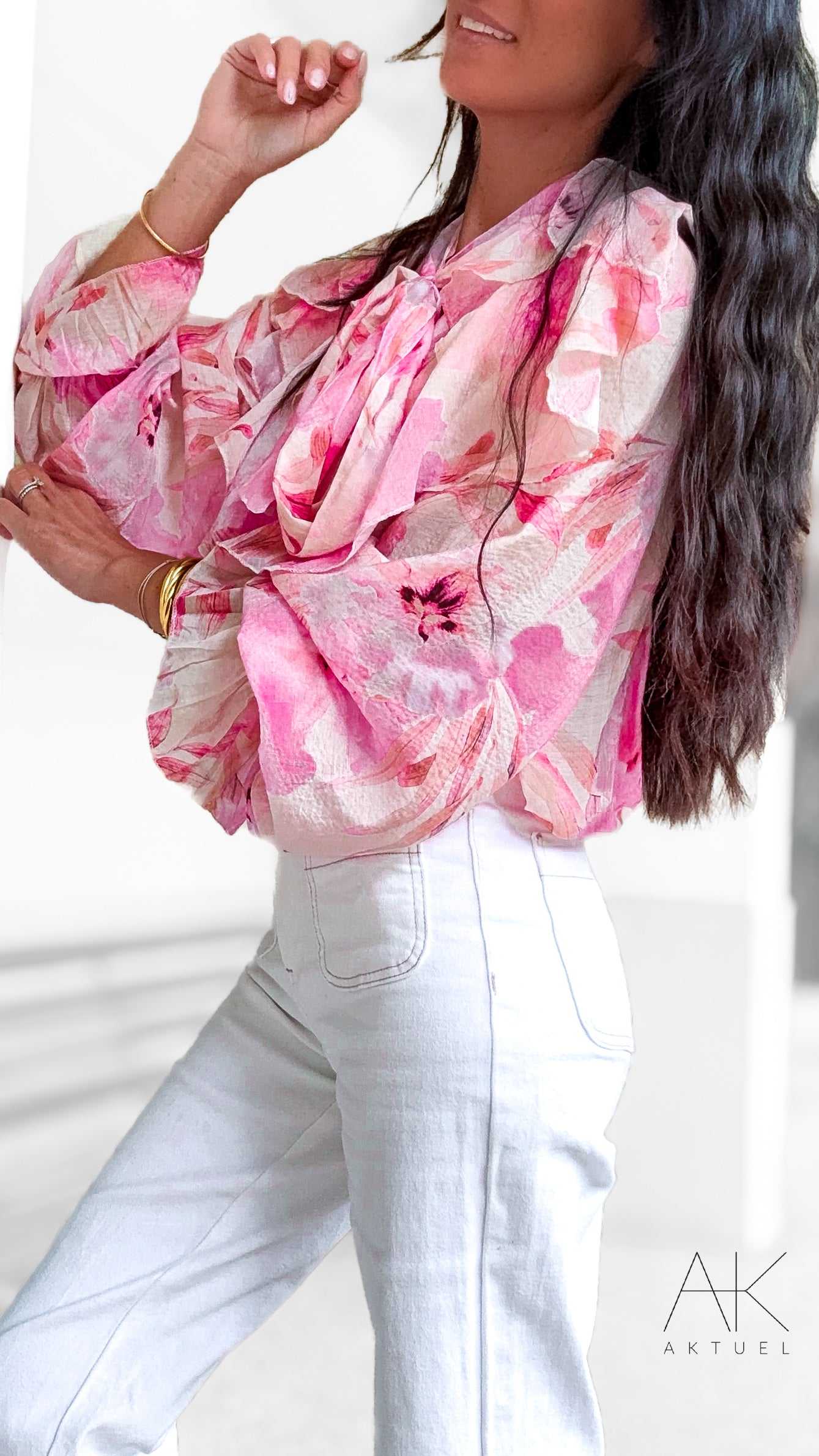 Blouse Romy Fleurie Rose