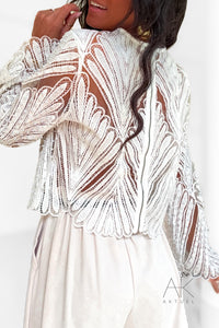 Blouse Dentelle & Perles