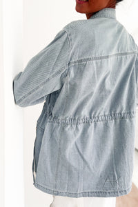 Veste en jeans bleu clair