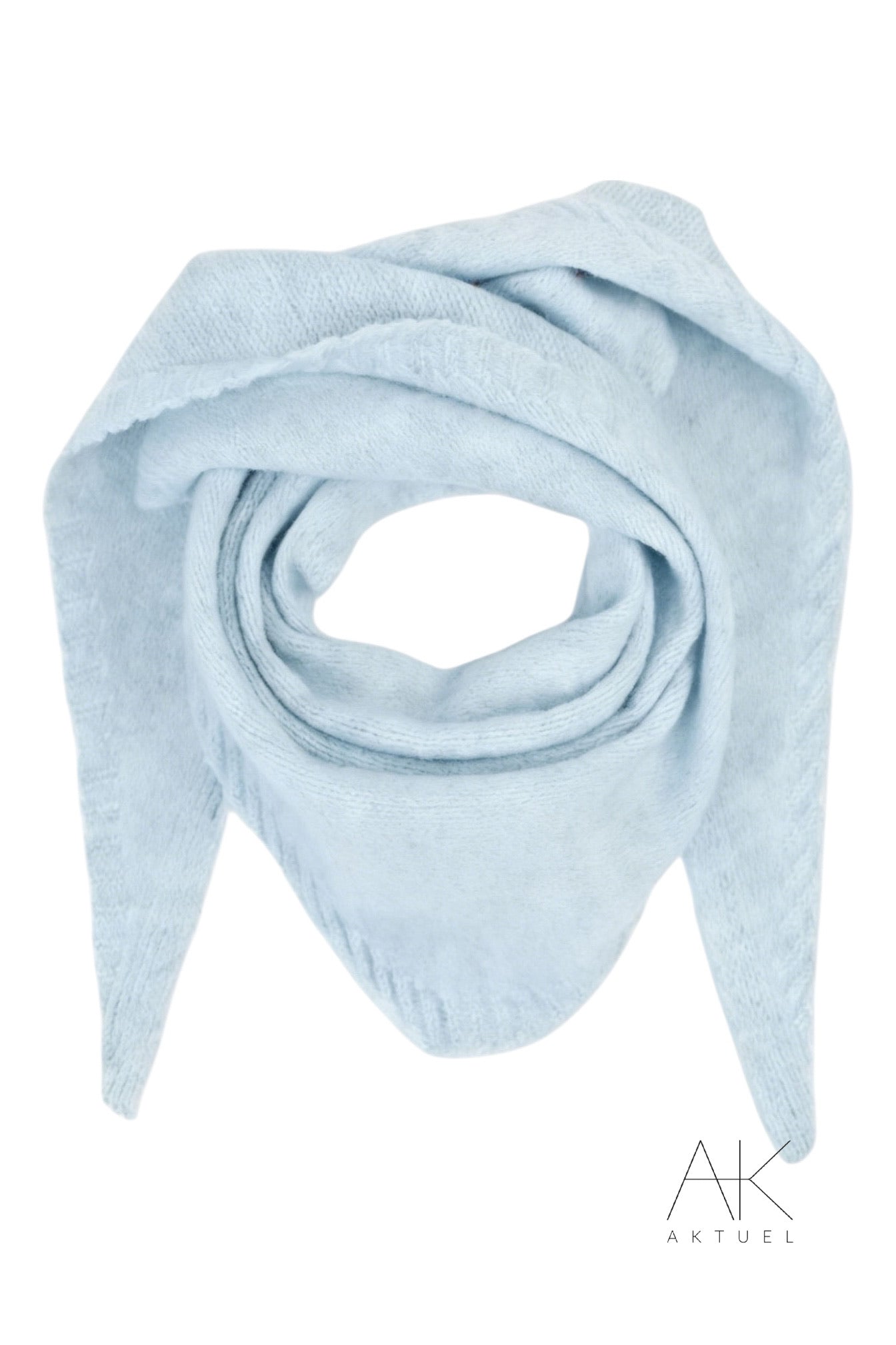 Écharpe carré bleu clair