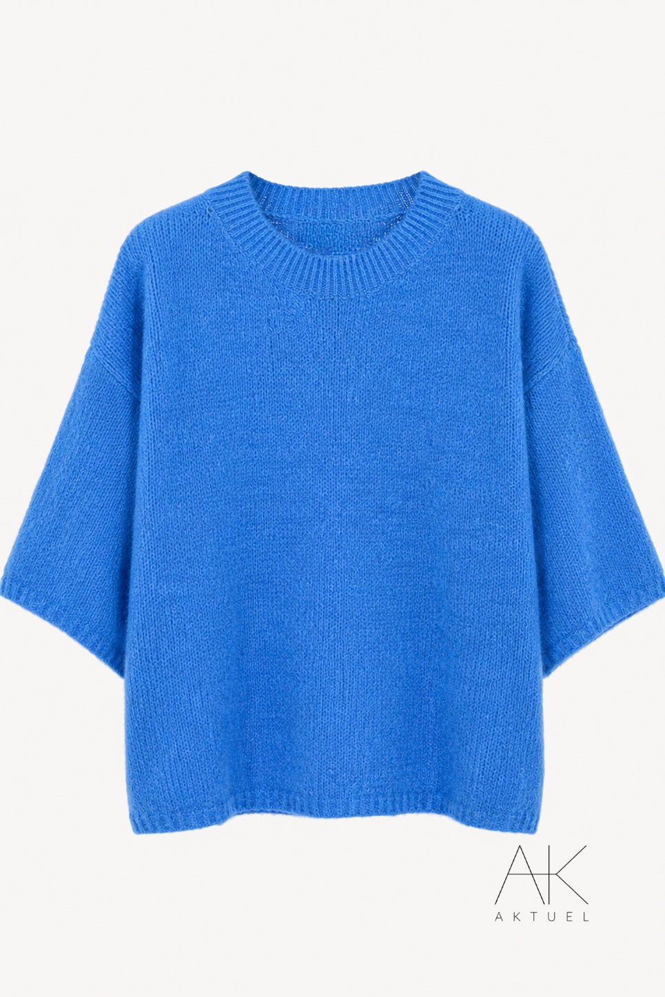Pull à manches courtes bleu