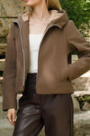 Parka marron courte