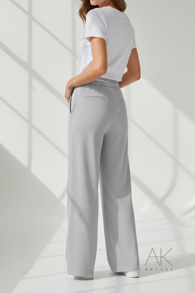 Pantalon tailleur gris