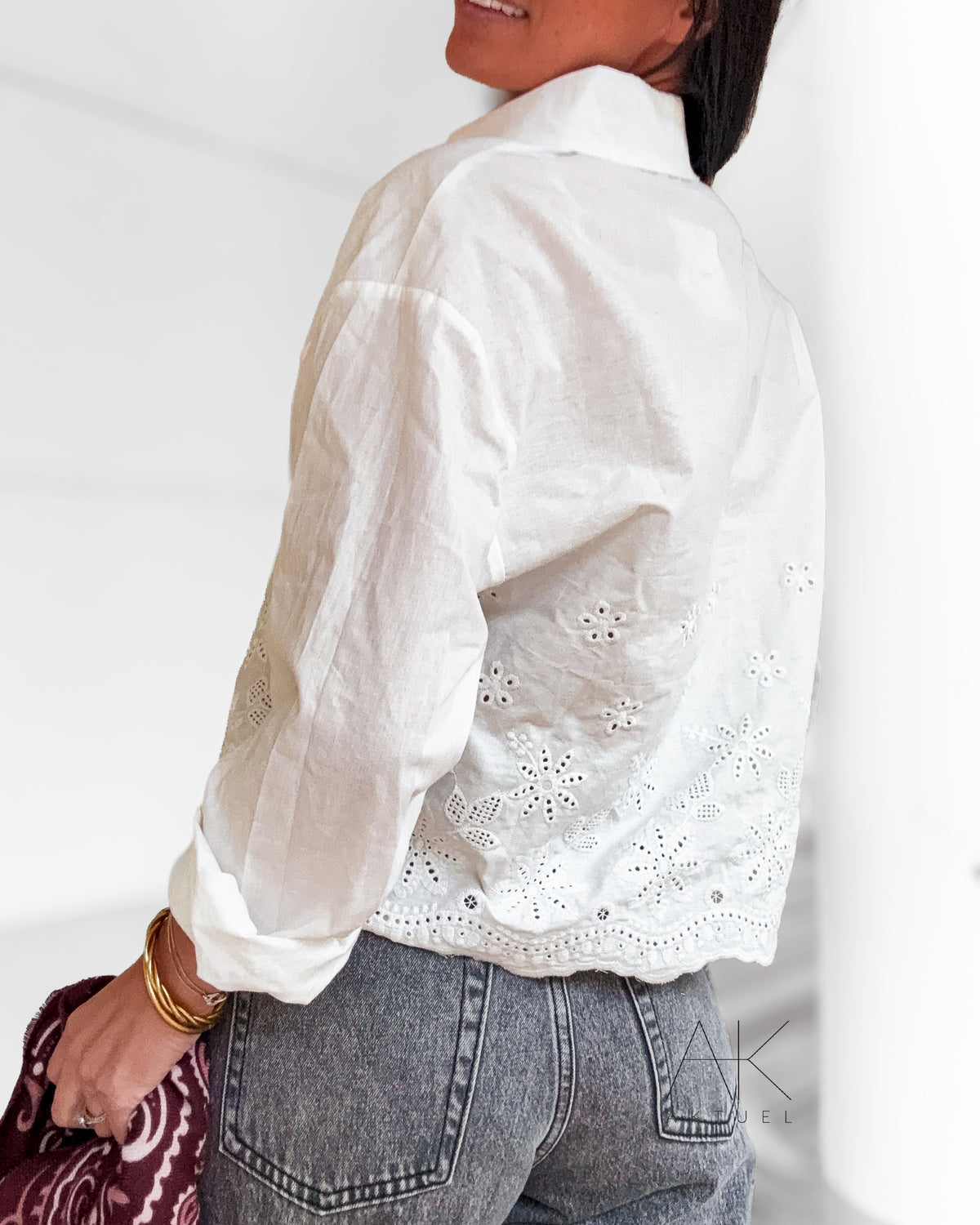 Chemise broderie anglaise