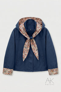 Veste gabardine liberty marine