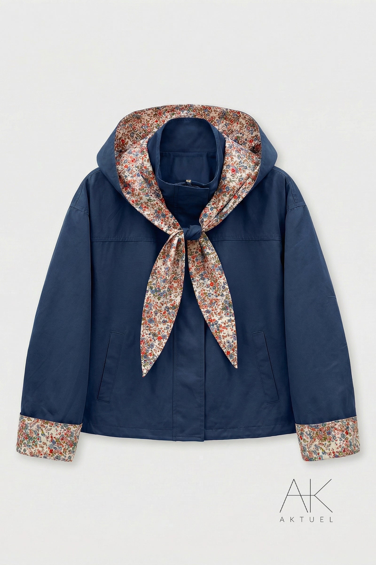 Veste gabardine liberty marine