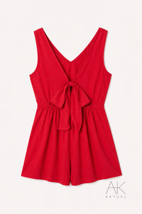 Combishort Rouge Nouée