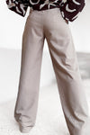Pantalon taille haute à pinces