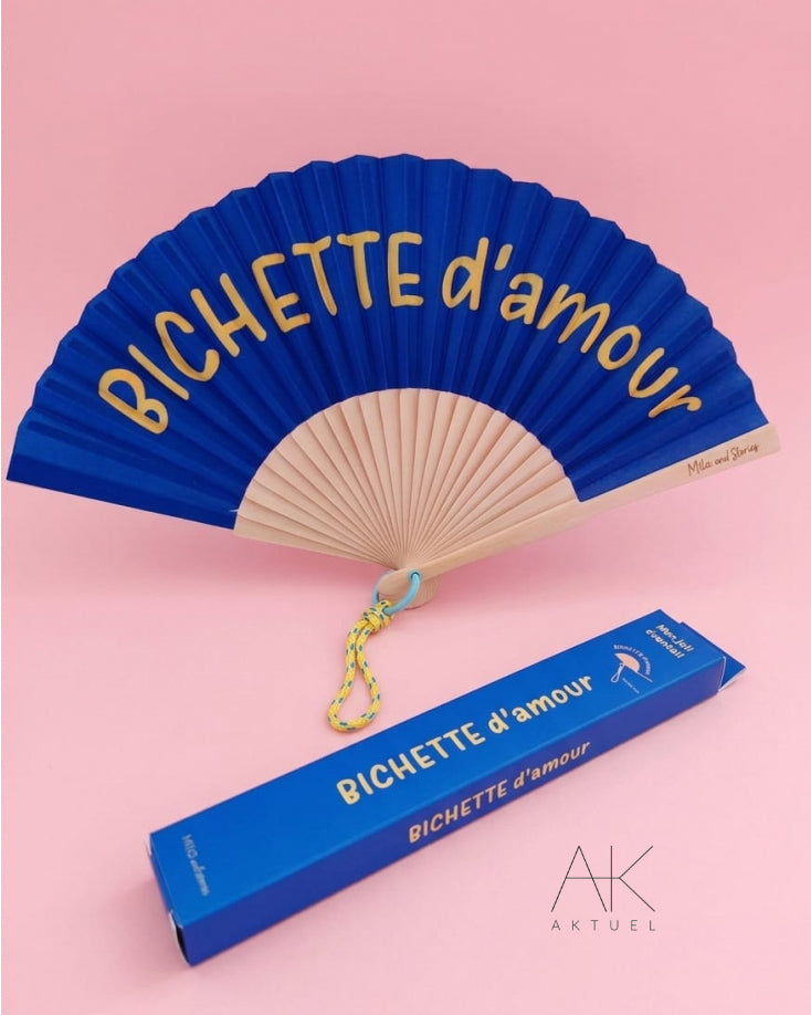 Éventails fantaisie « bichette d’amour »