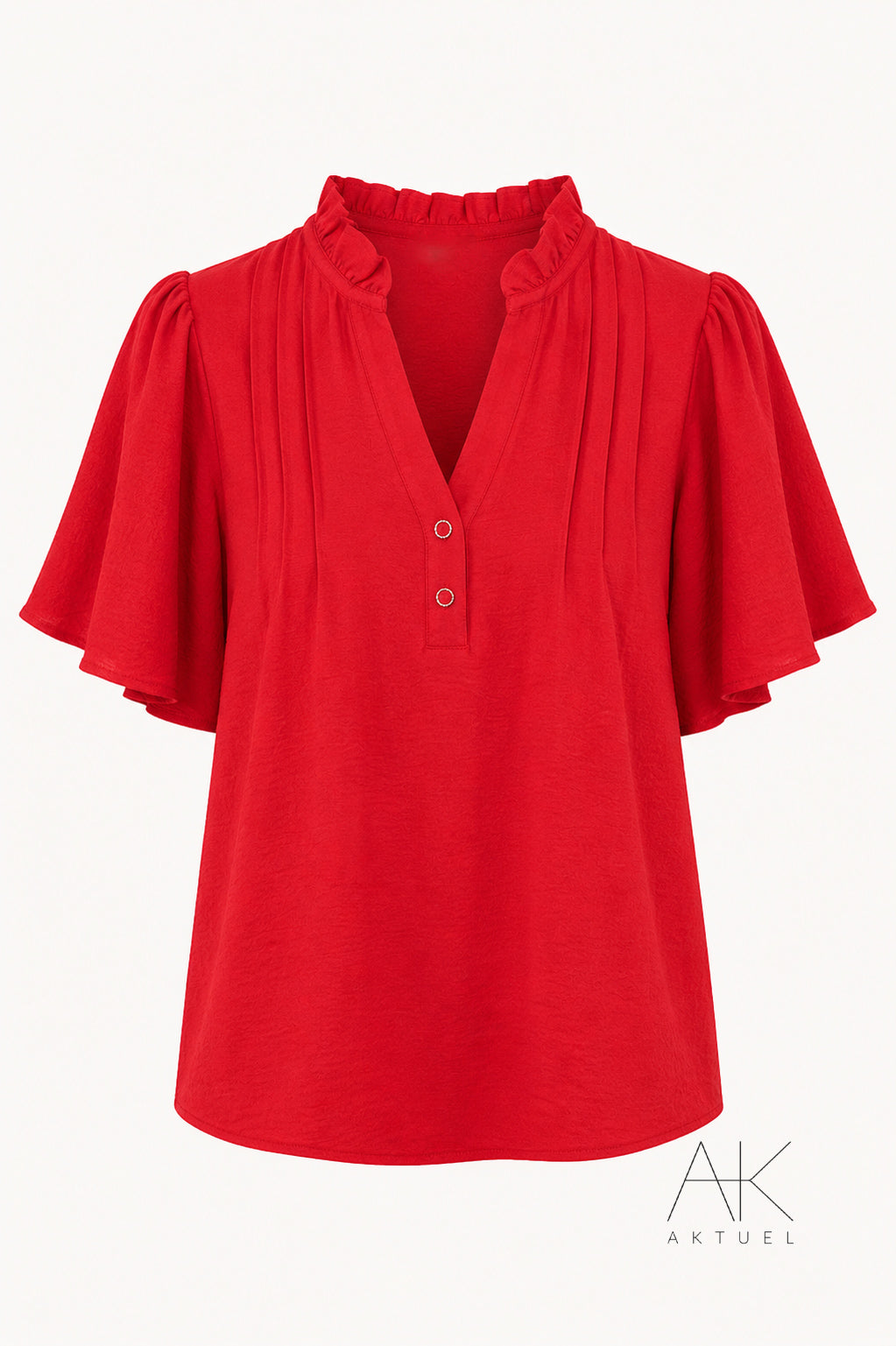 Blouse rouge fluide