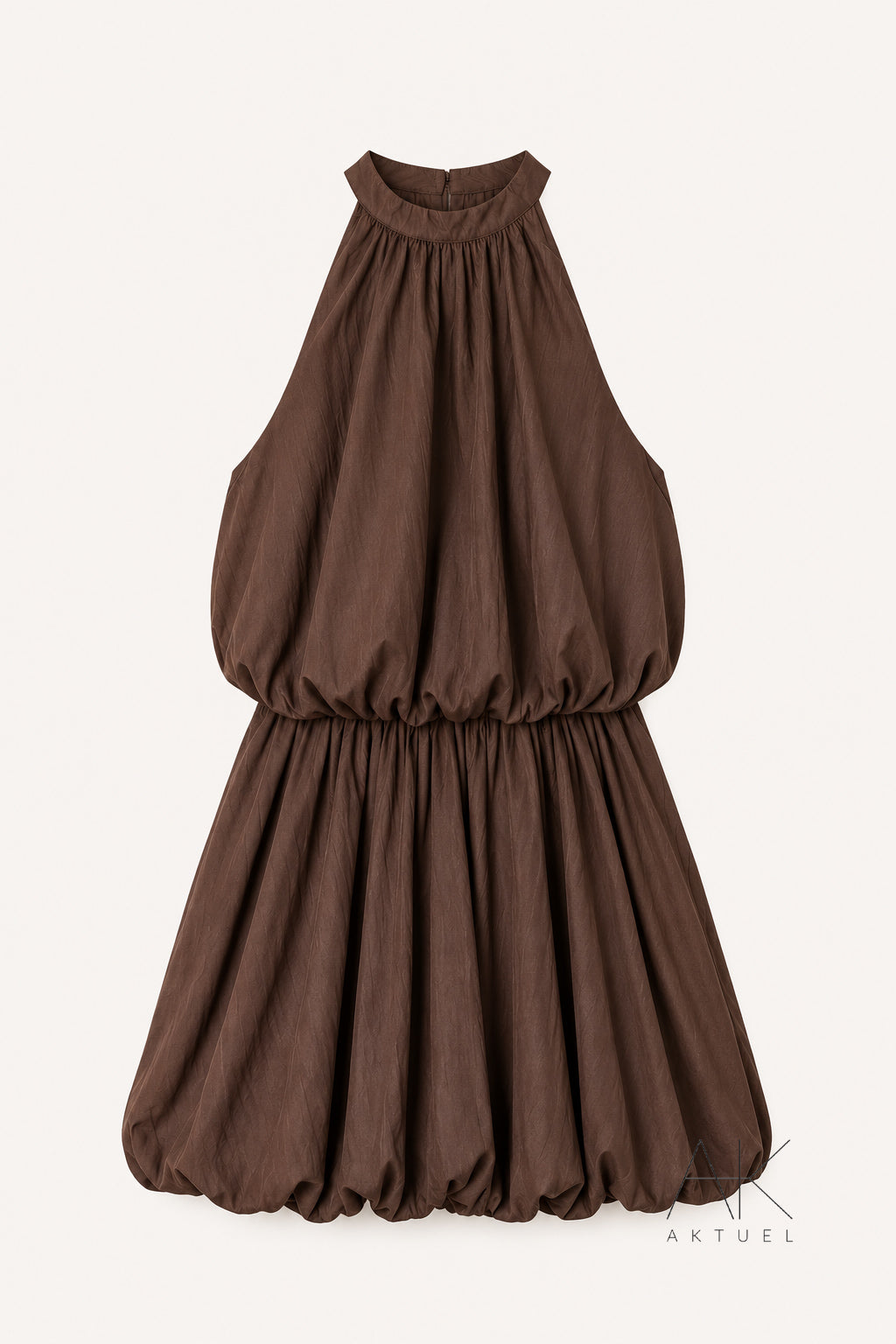 Robe ballon marron