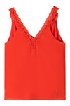 Caraco corail dentelle