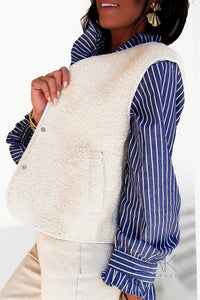 Gilet sans manches en sherpa