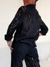 Chemise noire en dentelle