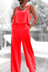 Combinaison fluide corail