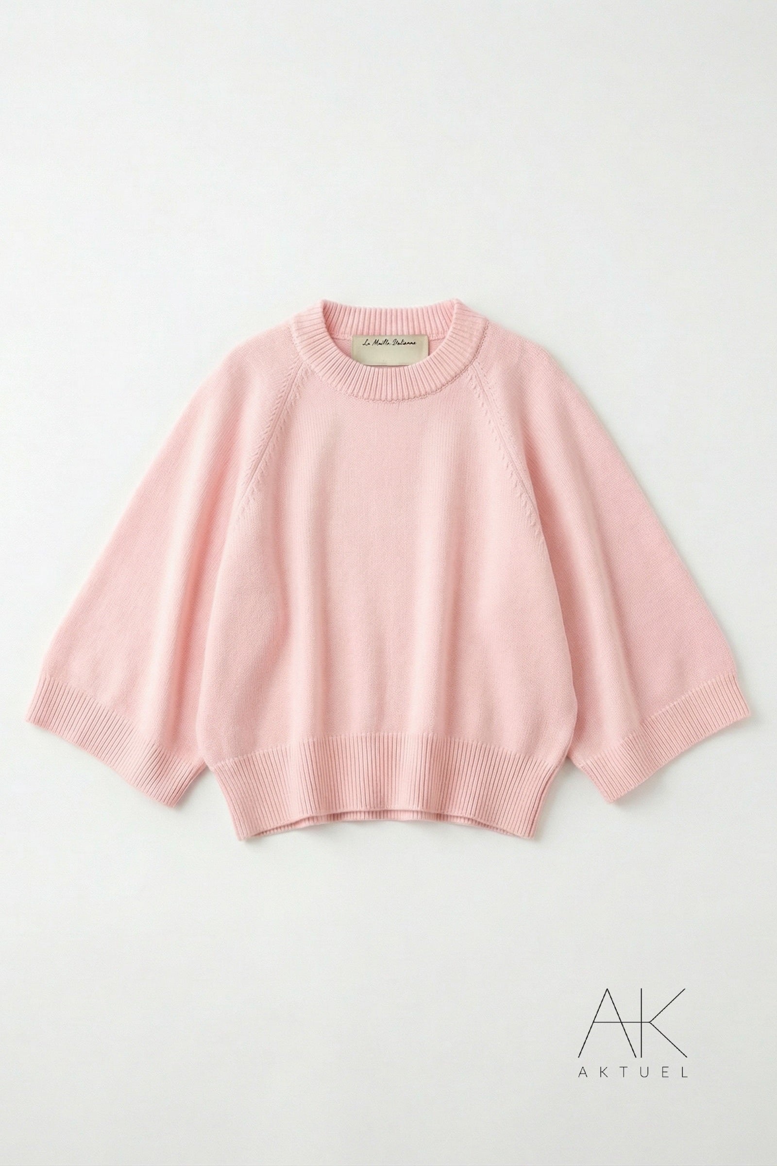 Pull manches 3/4 rose