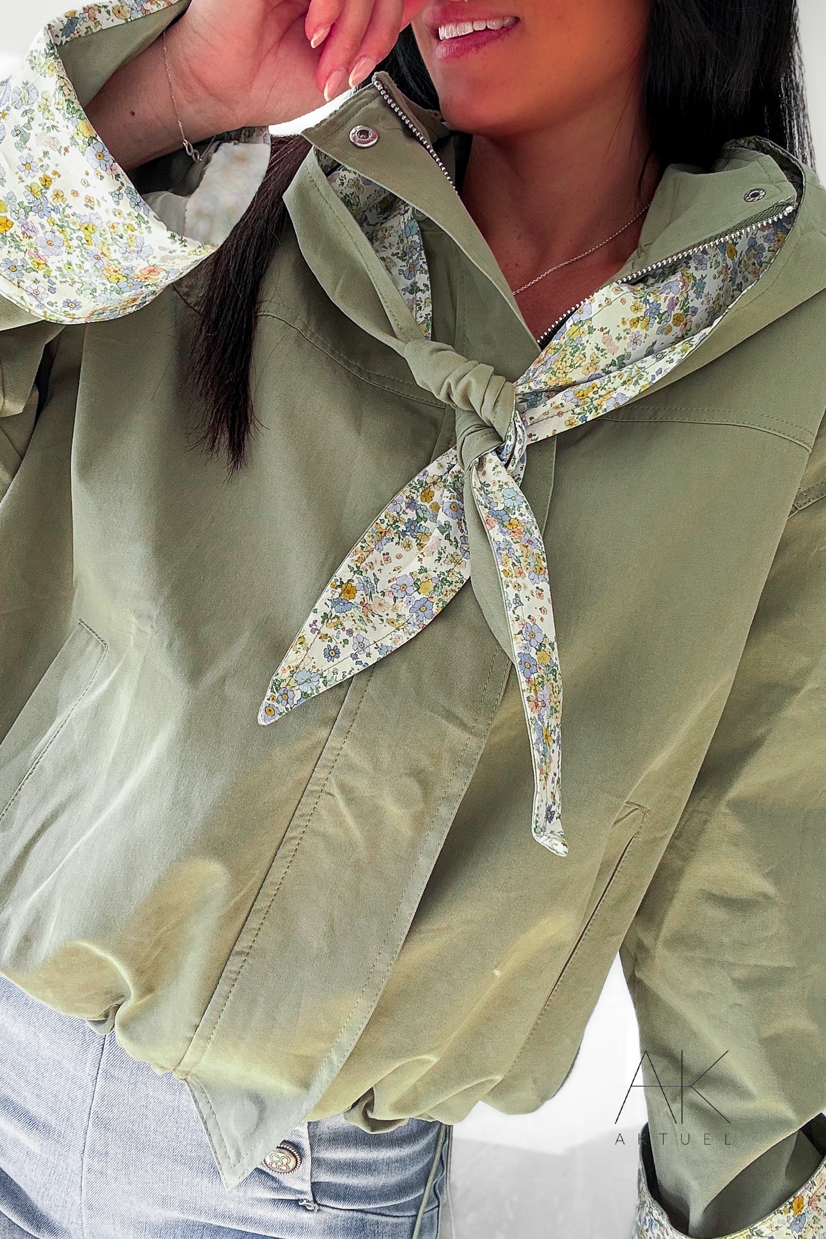 Veste gabardine liberty kaki