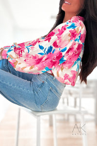 Chemise florale printanière