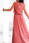 Ensemble jupe longue et top terracotta