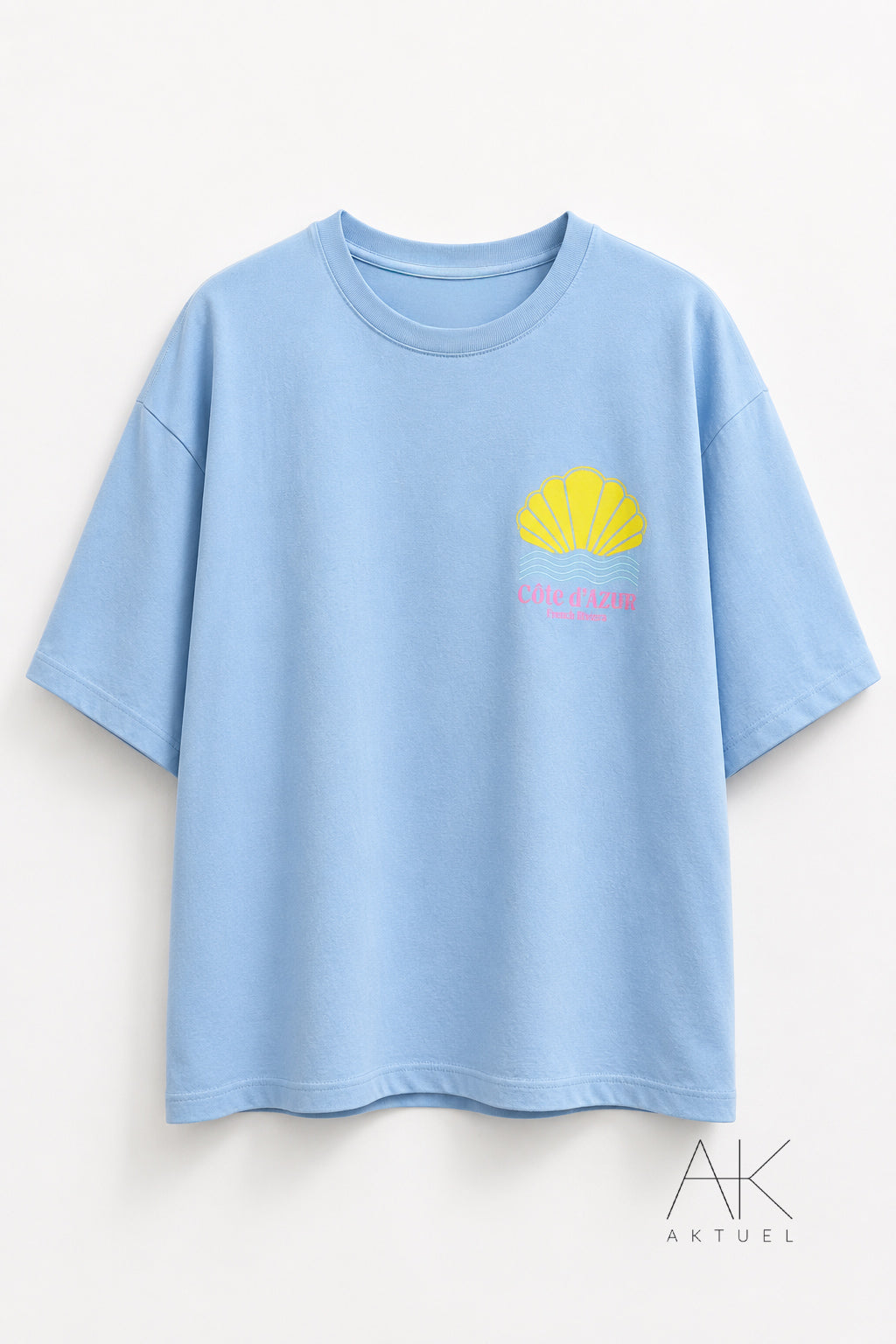 Tee-shirt Côte d’Azur bleu