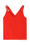 Caraco corail dentelle