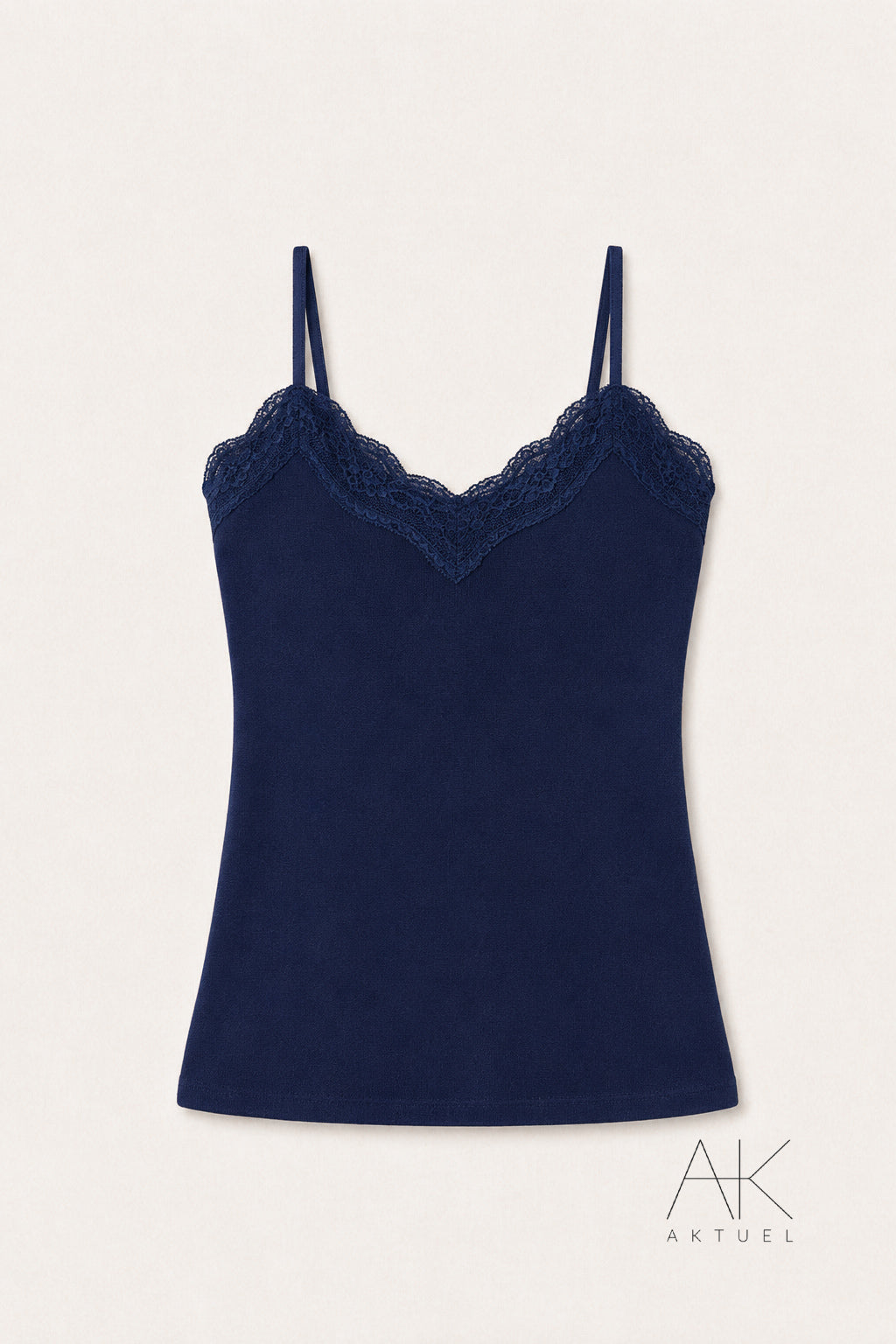 Débardeur dentelle marine