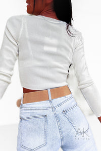 Crop top manches longues