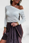 Top asymétrique blanc