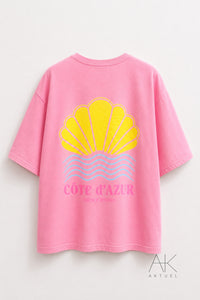 Tee-shirt Côte d’Azur Rose